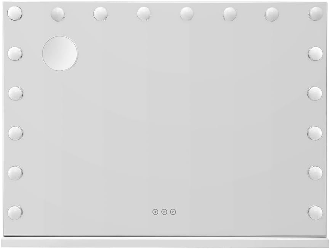 Embellir Makeup Mirror, 80 X 58Cm Hollywood Vanity Mirrors Beauty Cosmetic Dressing Bathroom Decor, 18 LED Light Bulbs with Tabletop Lights Rectangle Dimmable image number 4