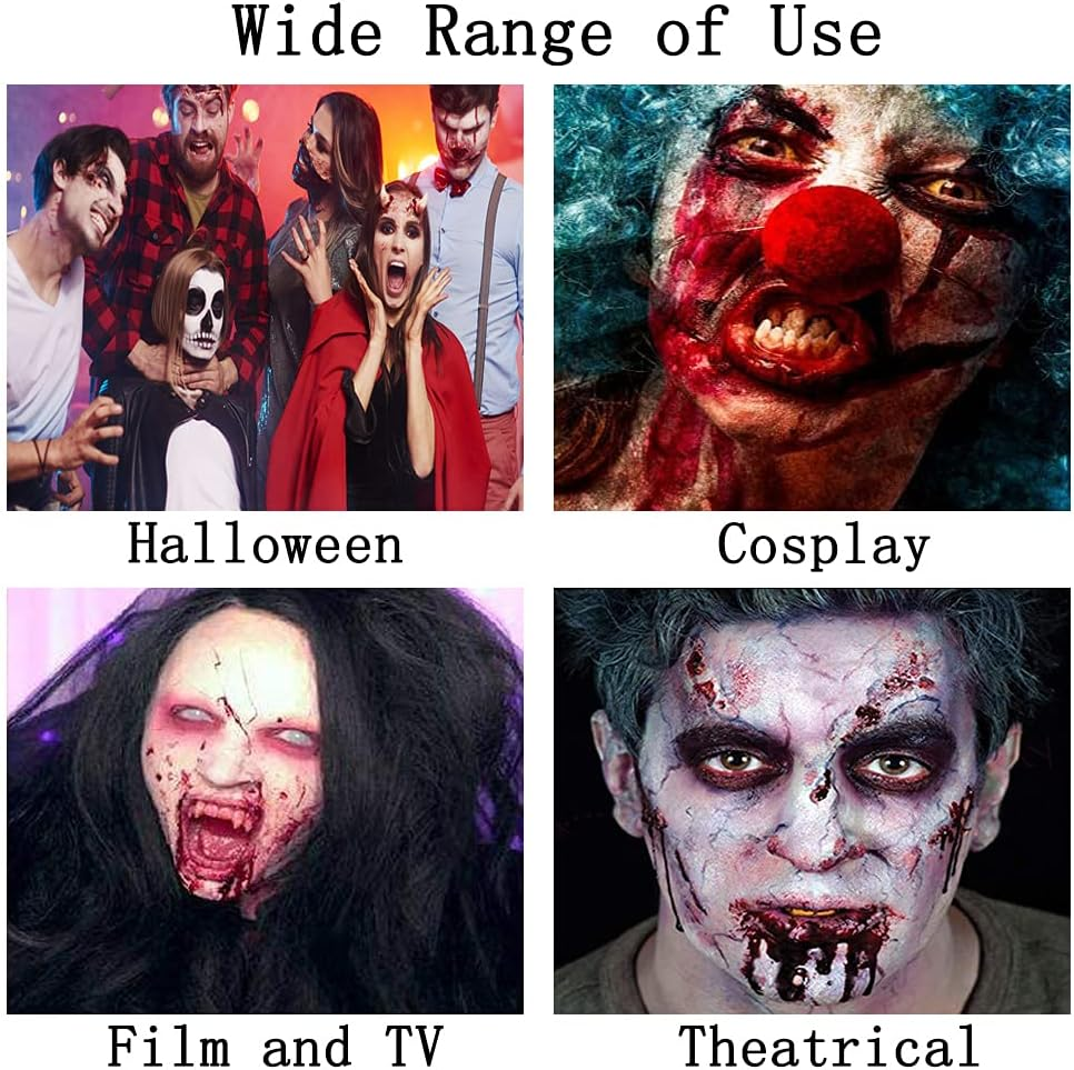 Mysense Scar Wax Kit - Special Effects Fake Casting Wounds - Body Paint Halloween Fake Nose Zombie Costume Makeup SFX Spatula 40G image number 4