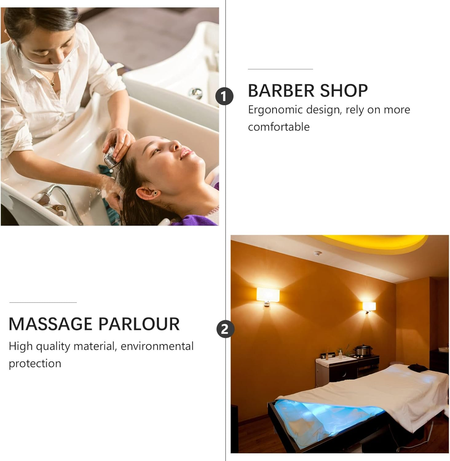 Beaupretty Neck Rest Cushion Shampoo Bowl Neck Rest Bath Pillow Hair Salon Head Pillow Universal Fits Any Bowl for Salon Hair Hairdressing Washing Sink Basin Black 21X20X9Cm image number 2