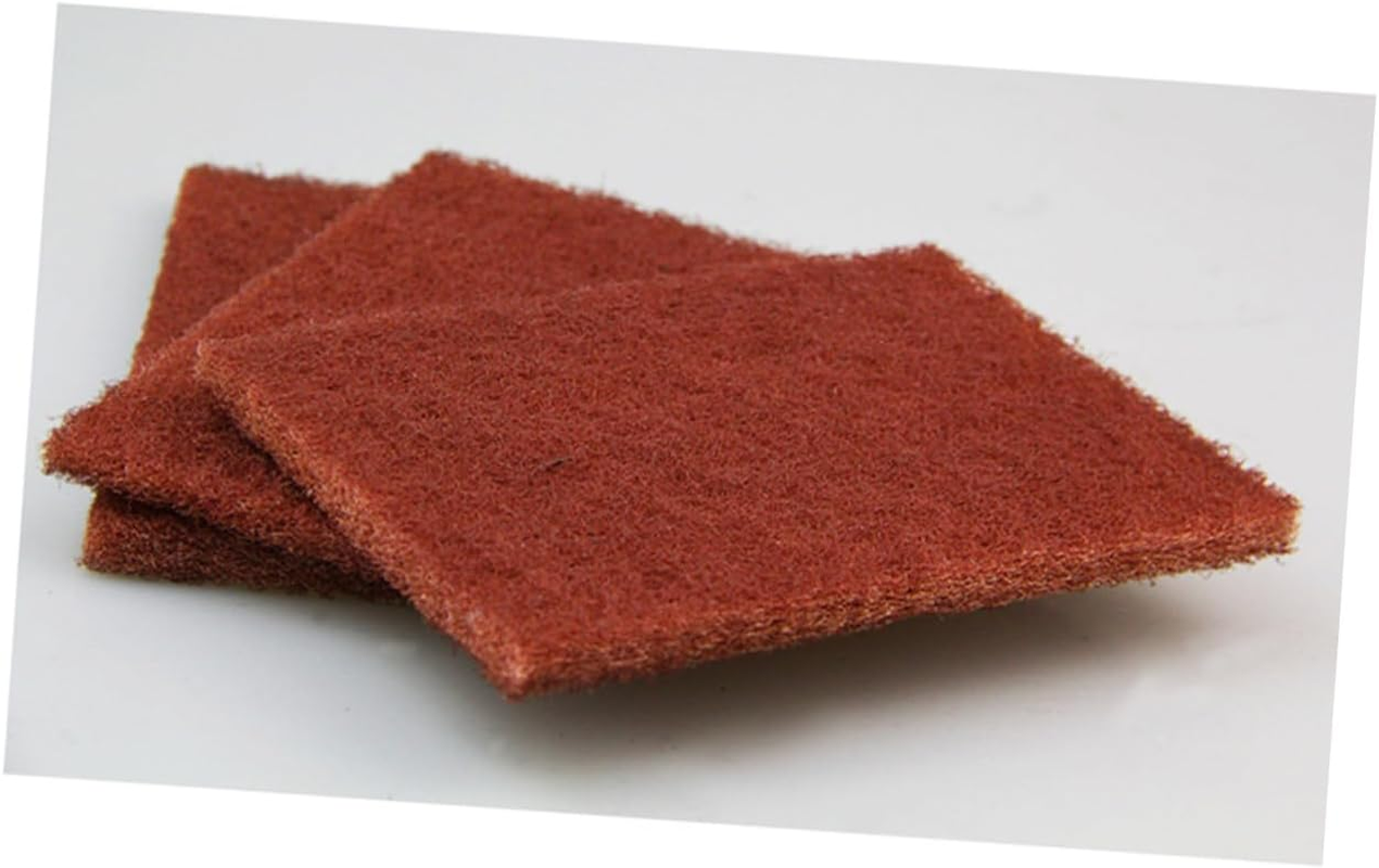 YARNOW 5Pcs Heavy Duty Nylon Kitchen Cleaning Pads Griddle Scouring Pads for Tough Food Residue Non-Rusting for Restaurant and Home Use