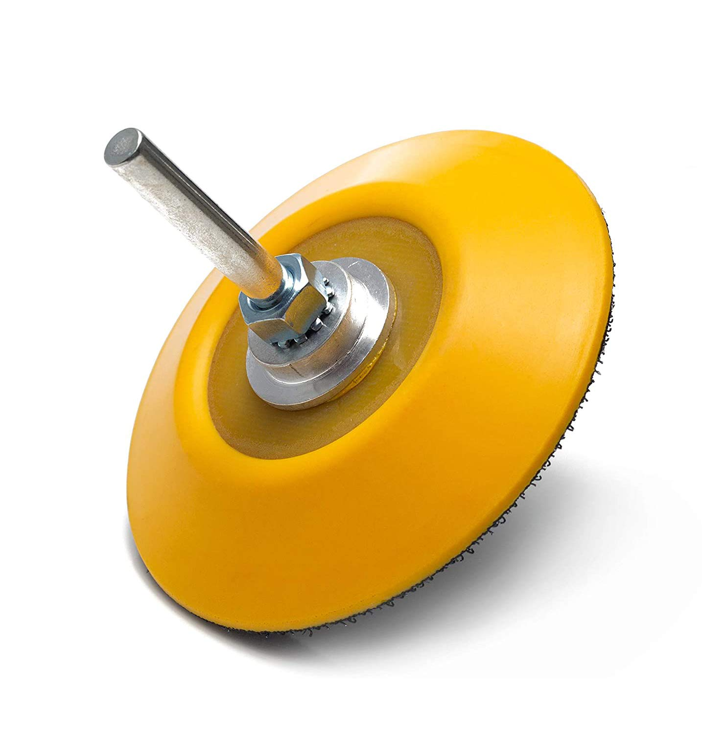 Glass Polish (75Mm) Backing Pad for Drill - Hook and Loop Rotary Backing Pad with Drill Attachment - GP12004 image number 4