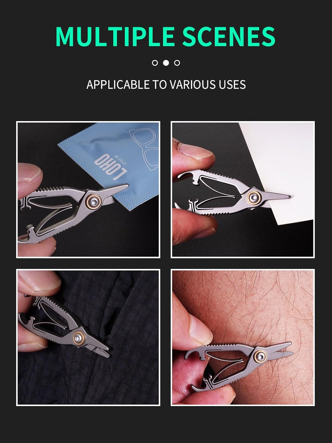 TIKIDESIGN Titanium Nose Hair Scissors image number 3