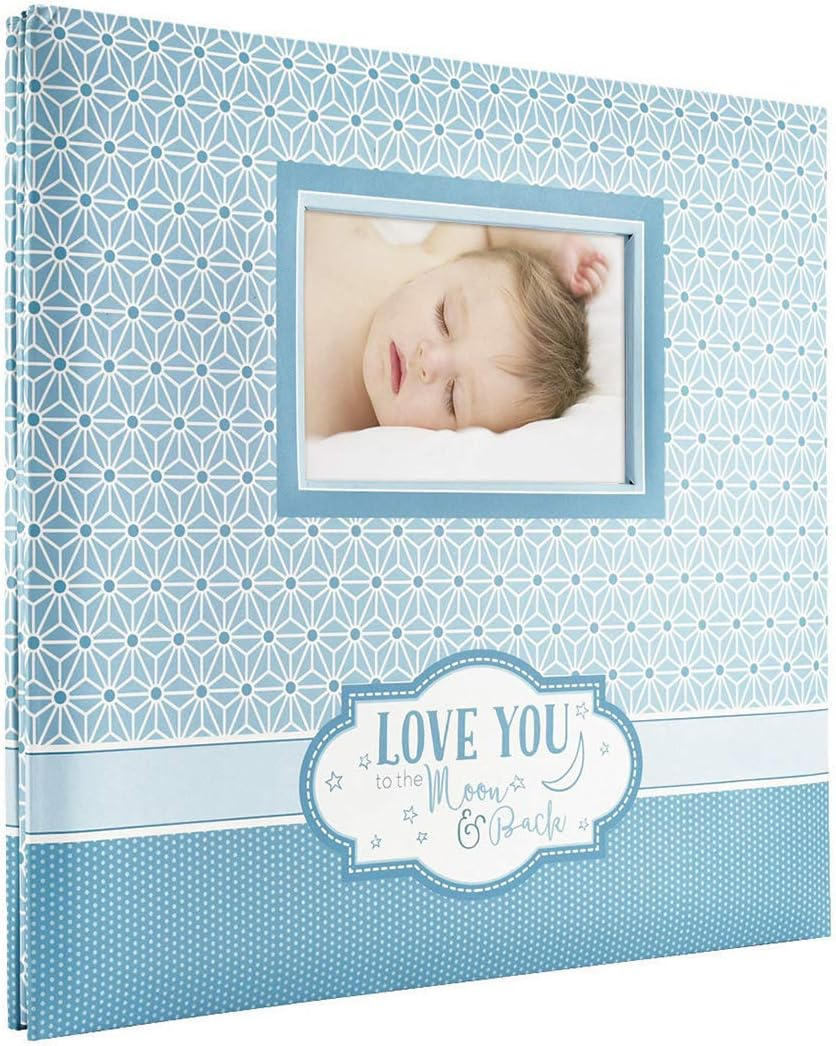 MCS Expandable 10-Page Baby Scrapbook Album with Photo Opening Cover and 12 X 12 Inch Pages, 13.5 X 12.5 Inch, Love at First Sight