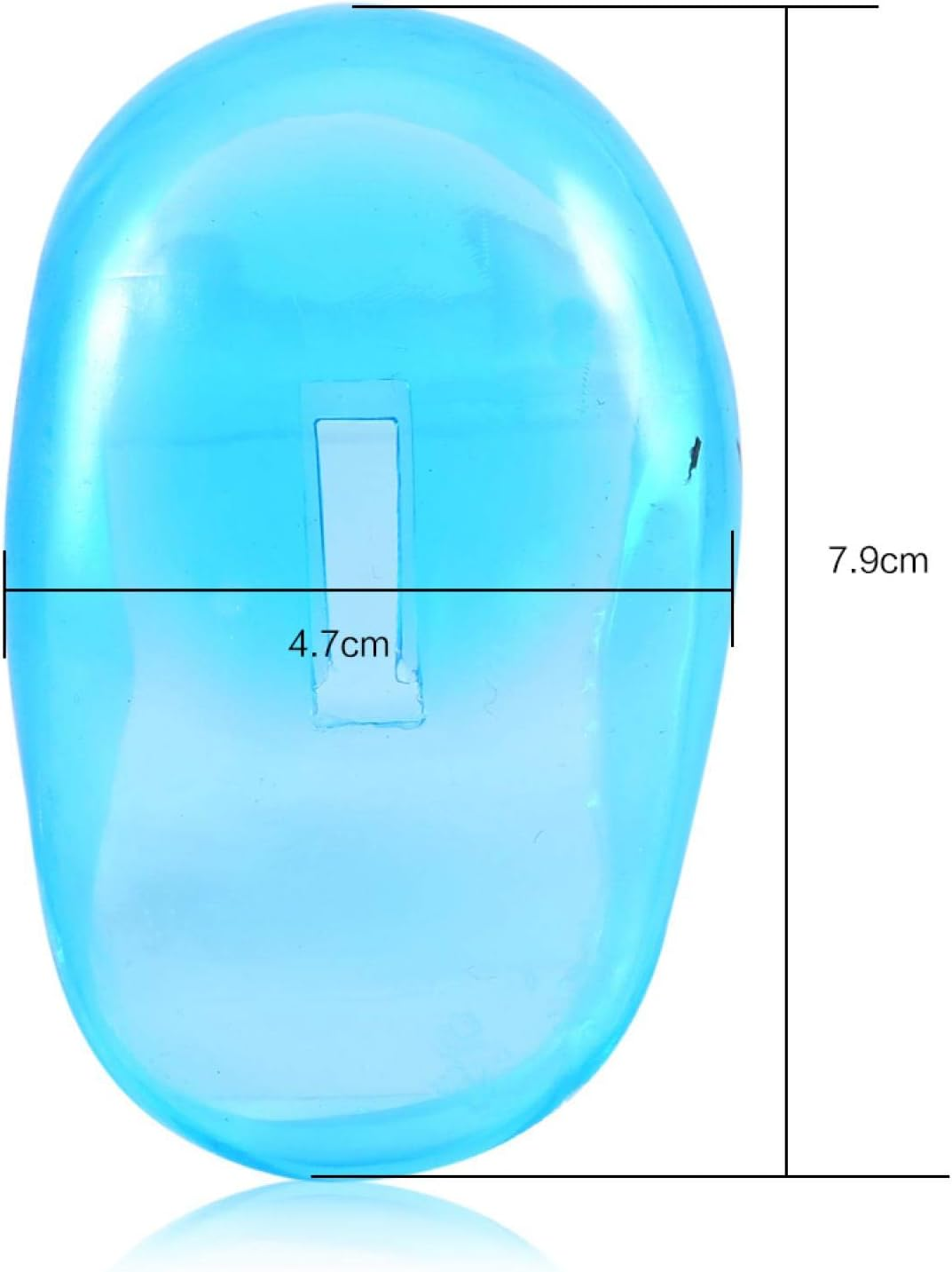 Ear Protection Tools, Hair Color Earmuffs,2Pcs Blue Ear Cover Shield anti Staining Plastic Guard Protects Earmuffs from the Dye Great for Home Personal Use or Business Hairdressing Salon Use image number 2