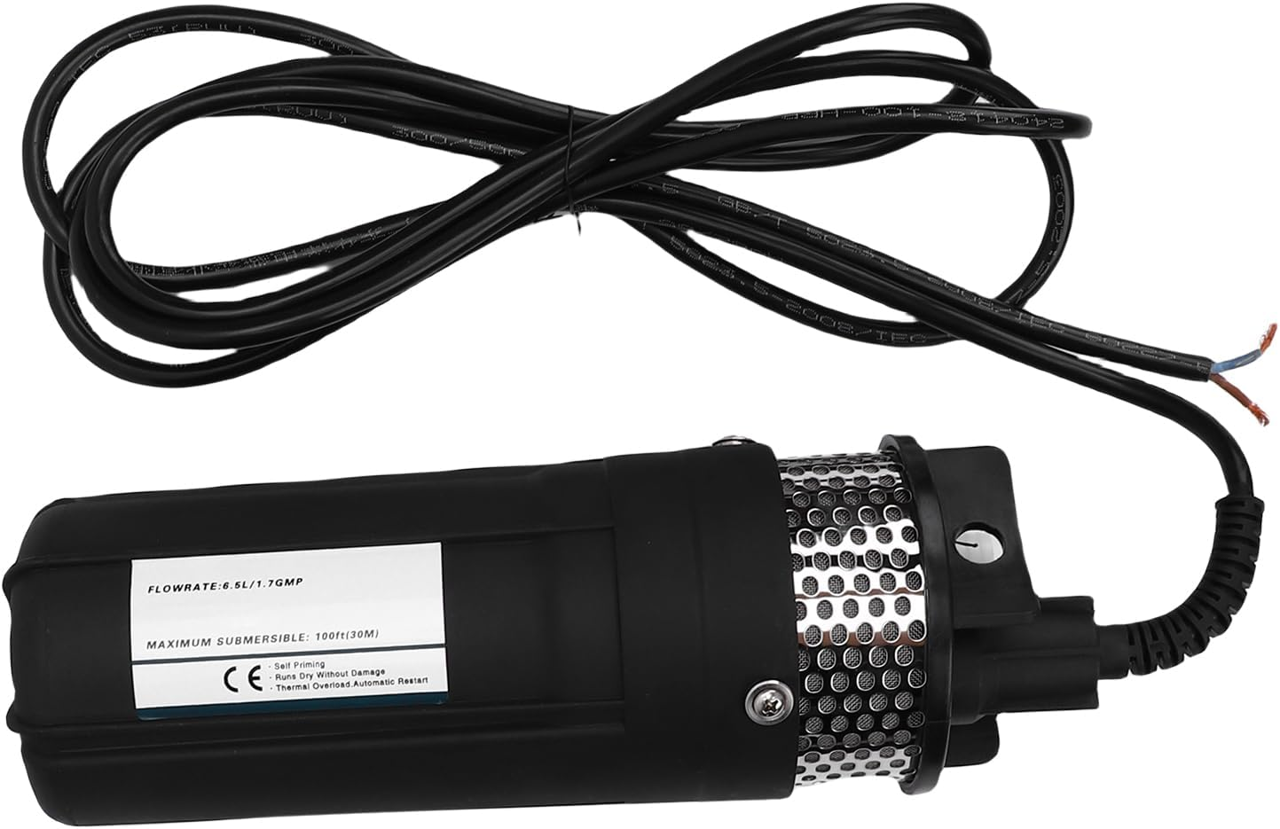 Cryfokt Solar Submersible Pump Deep Well Delivery Pump 96W 1.7GPM Rate - High-Speed Motor - Versatile Use for Greenhouse (DC24V) image number 1