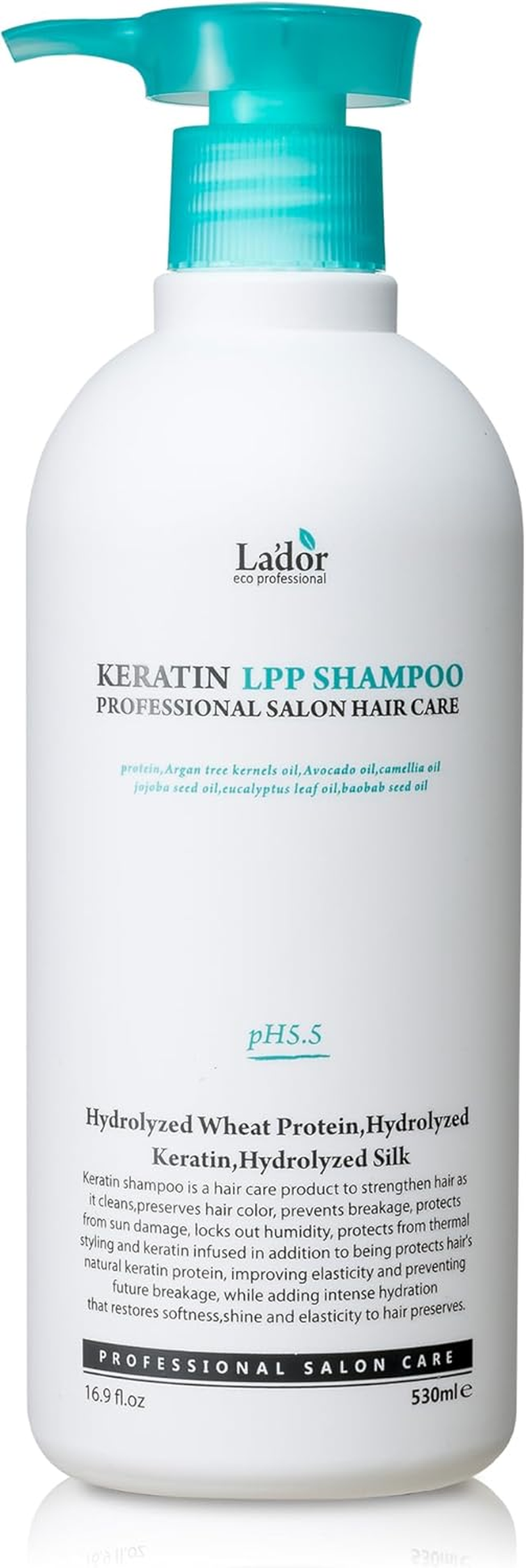 Keratin LPP Shampoo (530Ml) Nourishing Silk and Hydrolyzed Wheat Protein Shampoo for Dry, Damaged, Coloured, Permed Hair image number 5