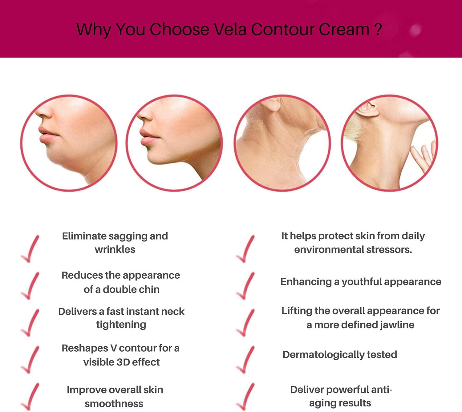 Advanced Neck Cream and Serum - Anti-Aging Formula - Works for Smoothing Sagging Skin on Neck, Chin & Jawline - Fine Lines - for Women and Men. Anacis (Serum+Cream) image number 6