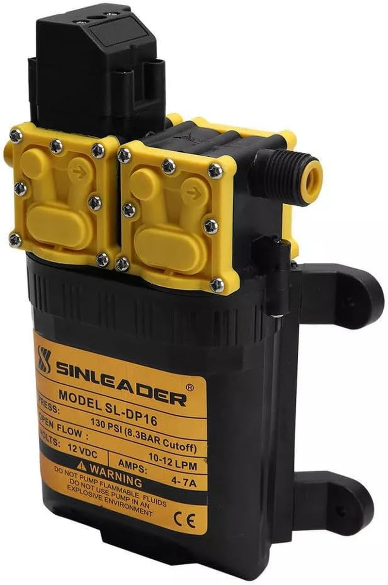 Youngly 12LPM Caravan 12V Water Pump 130PSI High Pressure Self-Priming Camping Boat Farm