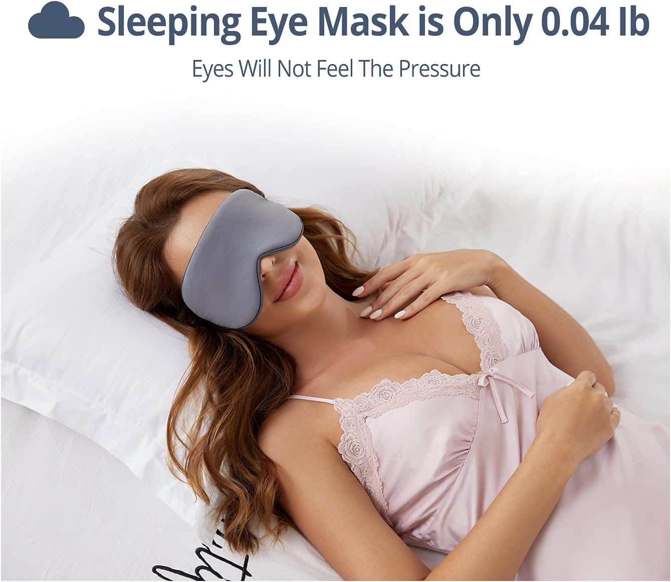 Sleeping Mask 2 Pack, Warm, Cool Double-Sided Use of Sleep Mask, Super Soft Blindfold with Adjustable Strap, Block Out Light, Comfort Sleep Eye Mask for Travel Meditation Nap image number 5
