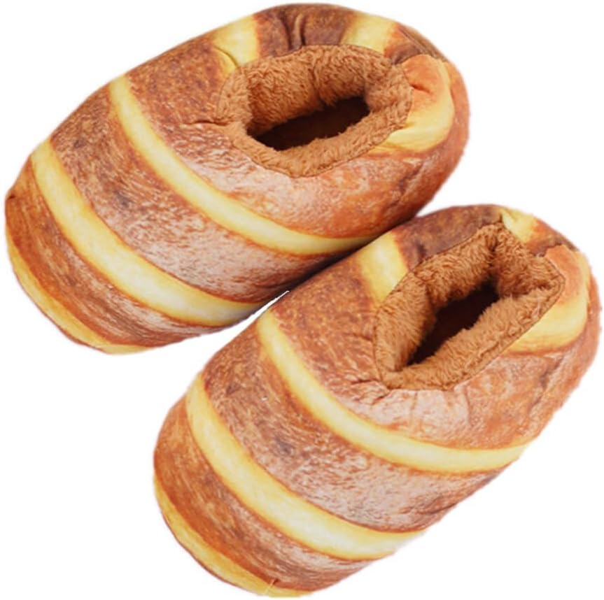 WRITWAA 1 Pair Bread Slippers for Women Sandals Women Plush Home Indoor Winter Warm Slippers Anti- Female Wearing Slippers Woman Sandals Women Slipper Summer Women'S Flat Shoes Sole: Foam image number 2