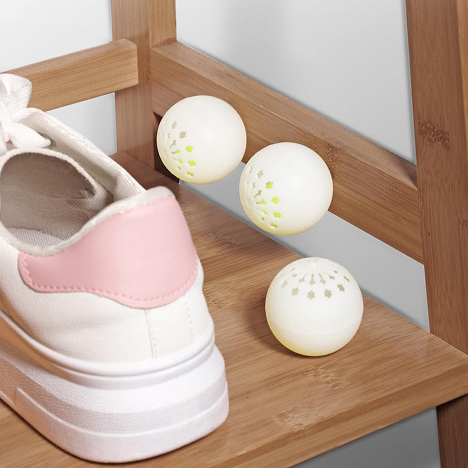 Deodorizer Balls - Shoe Fresheners - Shoe Deodorizer Balls 30 Pack - Air Freshener Sneaker Shoe Deodorizer Balls - Shoe Odour Eliminators for Shoes,Gym Bag,Drawers, for Men - Green Tea Scent image number 1