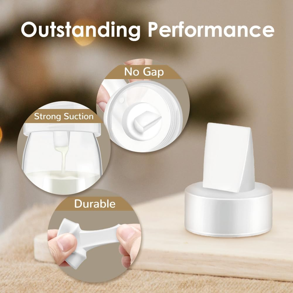 Maymom 19Mm Flange and Duckbill Valve Compatible with Spectra S1 Spectra S2 Breastpump Not Original Spectra S2 Accessories Spectra Pump Parts Replace Spectra Duckbill Valve and Flange image number 6