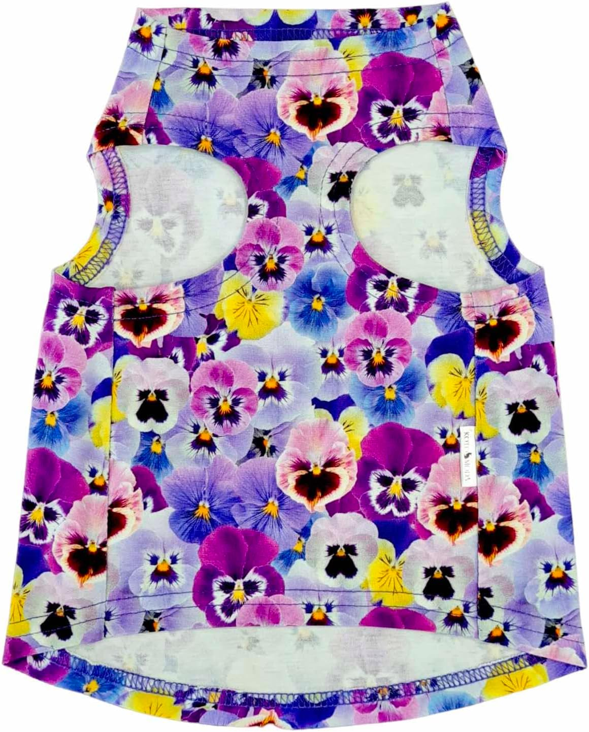 Kotomoda Cat Clothes Cotton Tank Pansy Sphynx Cats (XS) image number 2