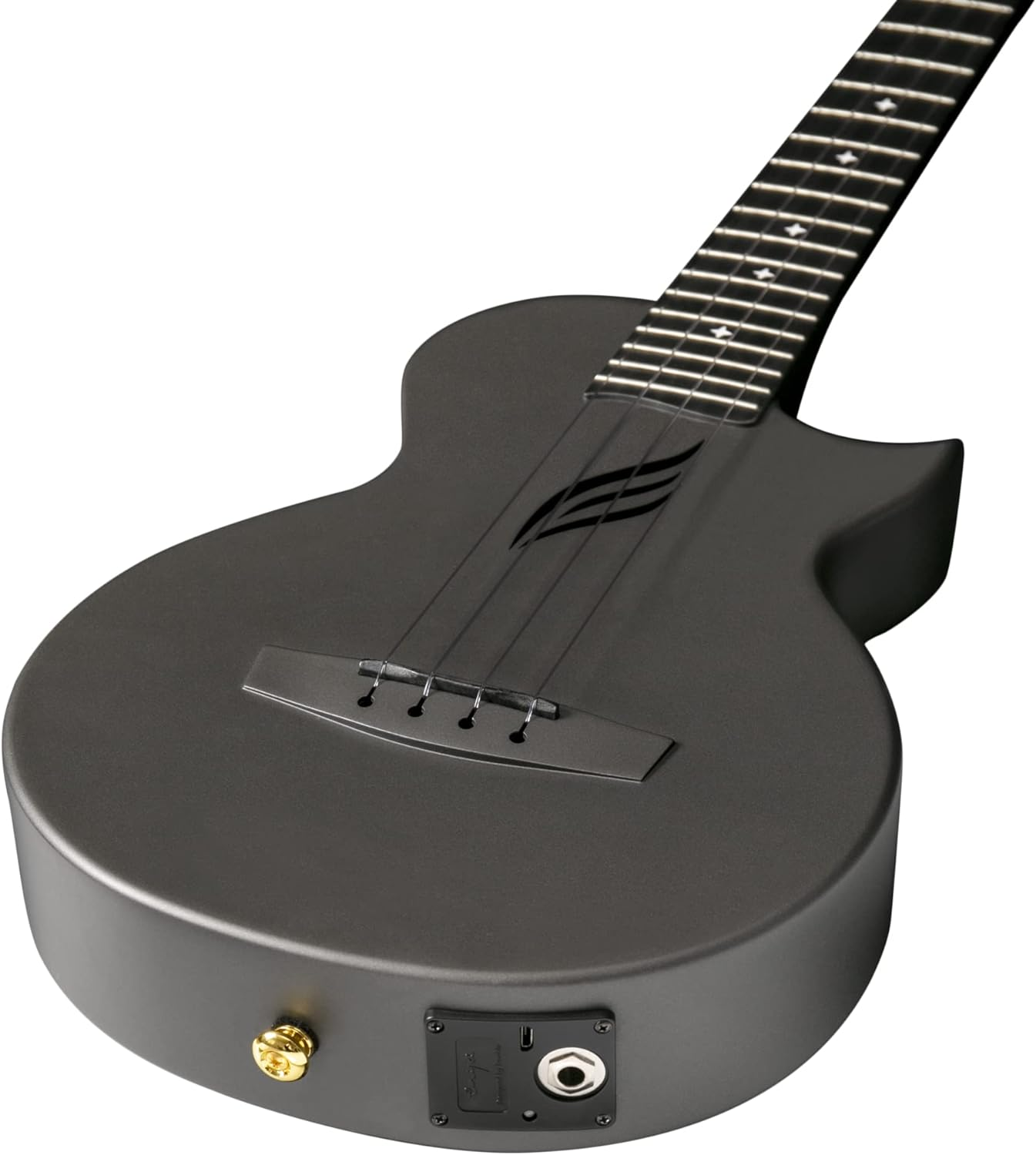 Enya Nova UE Electric Pro Tenor Carbon Fibre Ukulele Acousticplus Pickup Black image number 3