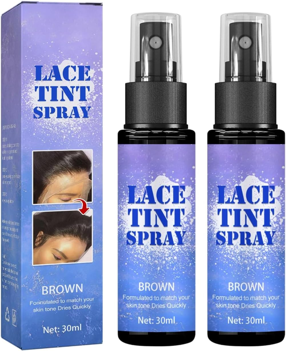 Wig Spray, Pack of 2 Hair Bond Wig Lace Melting Spray Personal Styling Aid for Dry, Frizzy, Natural, Curly Hair, Natural Curly Extension Use Frizzy Styles Naturally image number 4