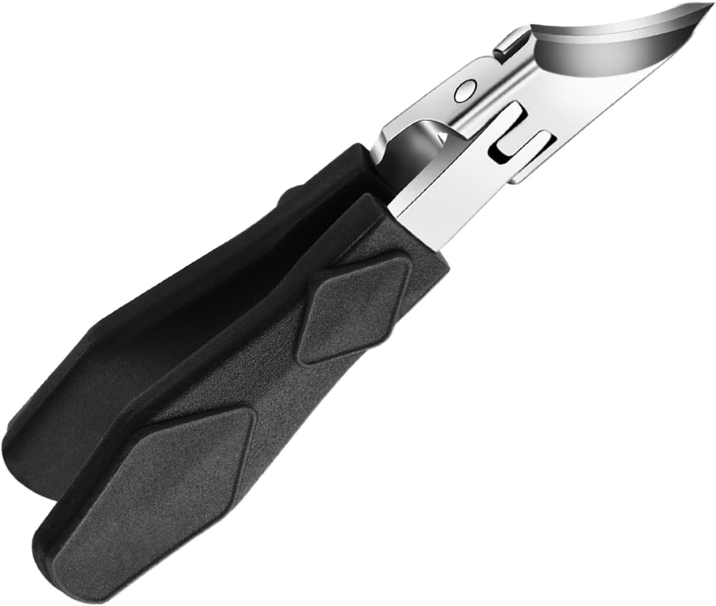 Slanted Nail Clippers | Heavy Duty Anti-Splash Curved Nail Clippers,Cuticle Nippers for Elderly Household Women Kids Travel Salon Seniors Adults - Green image number 6