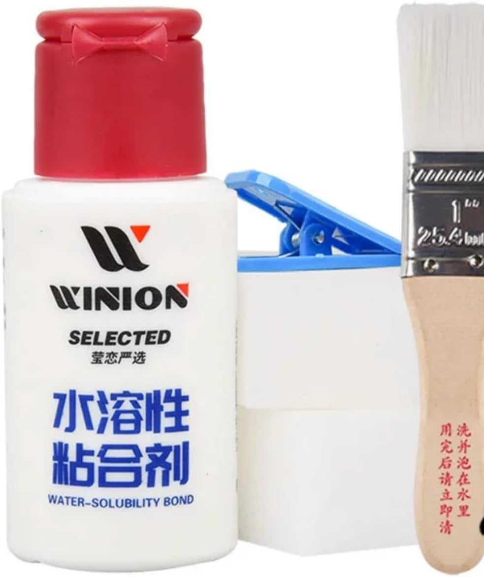 WINION Table Tennis Water Solubility Bond Glue (V.O.C Free) 40 Ml for Table Tennis Rubber with Racket
