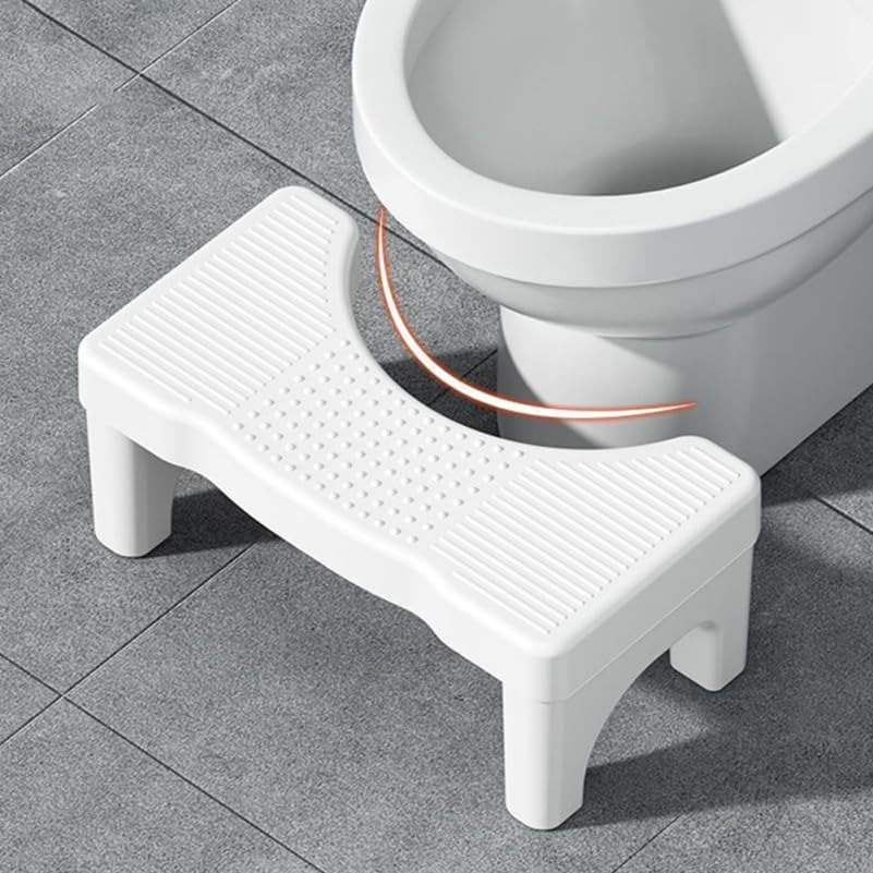 Flying Stool Toilet Foot Rest Adjustable Height Bathroom Stool for Home Use Anti-Skid Pp Material Comfortable Support for Adults and Children image number 1