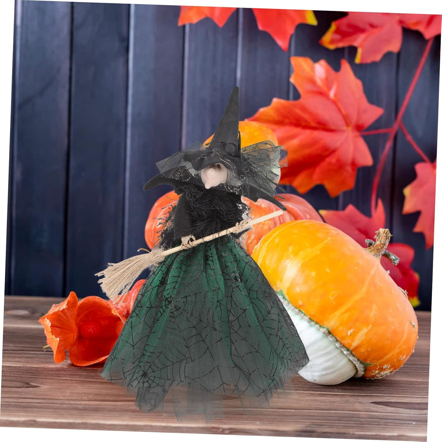 Witch Doll Ornaments Decorative Halloween Decor Wear Resistant Witch Decor Desktop Halloween Accessory for Tabletop Display image number 2