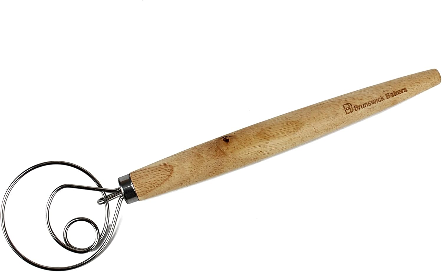 Brunswick Bakers Danish Whisk with a Wooden Handle