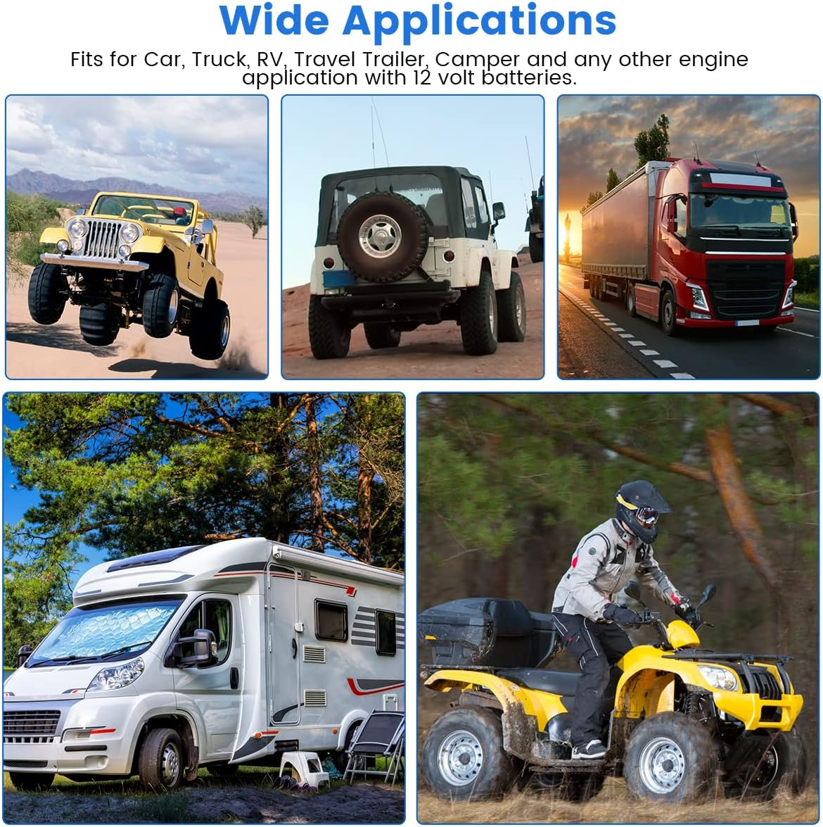 Double Remote Car Battery Disconnect Relay - 12V Disconnect Relay Anti-Theft Battery Shut off Switch Isolator image number 2