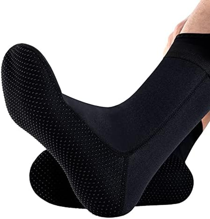 AIMALL 3Mm Neoprene Diving Surfing Swim Wetsuit Snorkeling Boots Watersport Socks, Adjustable Ankle Straps, Sizes S-XL
