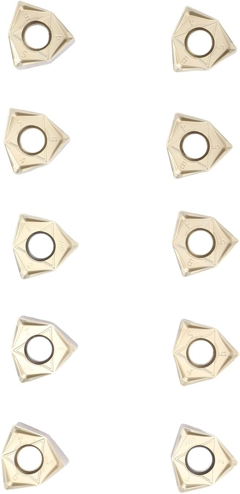 10 Pcs Indexable Carbide Inserts Silver Coated Lathe Turning Blades Wear High Precise Insert Cutter image number 3