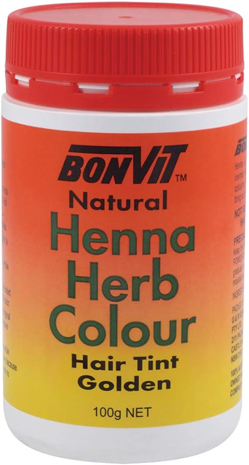 Bonvit Henna Herb Hair Tint Colour 100 G, Dark Red 100 Grams - Auburn image number 3