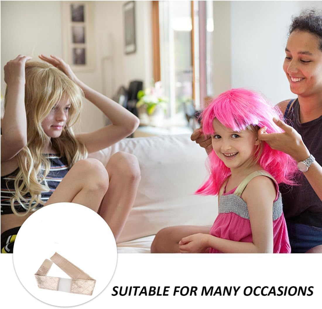 Non Slip Lace Velvet Wig Headband, 2Pcs Elastic Lace and Velvet Wig Head Hair Bands, Adjustable Velvet Lace Wig Grip Band for Frontal Wigs image number 6