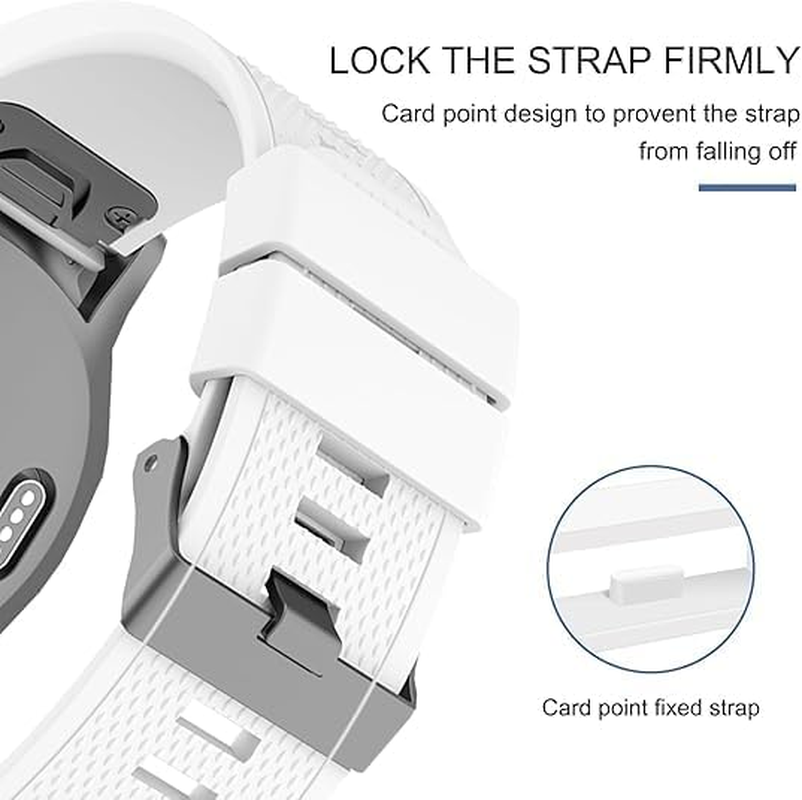 12 Pack Wristwatch Bands Fastener Rings Replacement for Garmin Venu 4 41Mm, T Tersely 18Mm Silicone Band Keeper Retainer Holder Loops for Garmin Forerunner 265S/Music/255S/Music, Venu 3S/2S, Vivoactive 3S/4S image number 3
