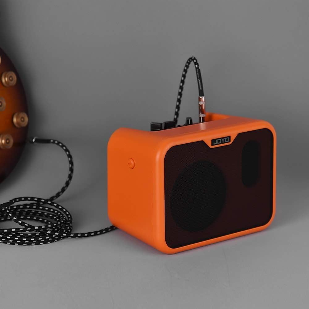 JOYO MA-10A Mini Portable Acoustic Guitar Amplifier Speaker Switchable Normal/Bright Dual Channel 10W Amp, Orange image number 2