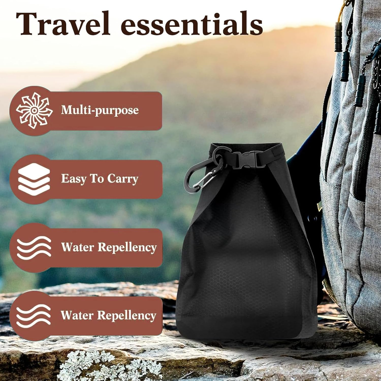 Travel Soap Bag, Quick Dry Bar Soap Pouch Travel Soap Container with Hanging Mesh Bag Waterproof Soap Bar Case, Quick Dry Soap Pouch Hanging Bathroom Mesh Caddy & Hook Travel Soap Container image number 5