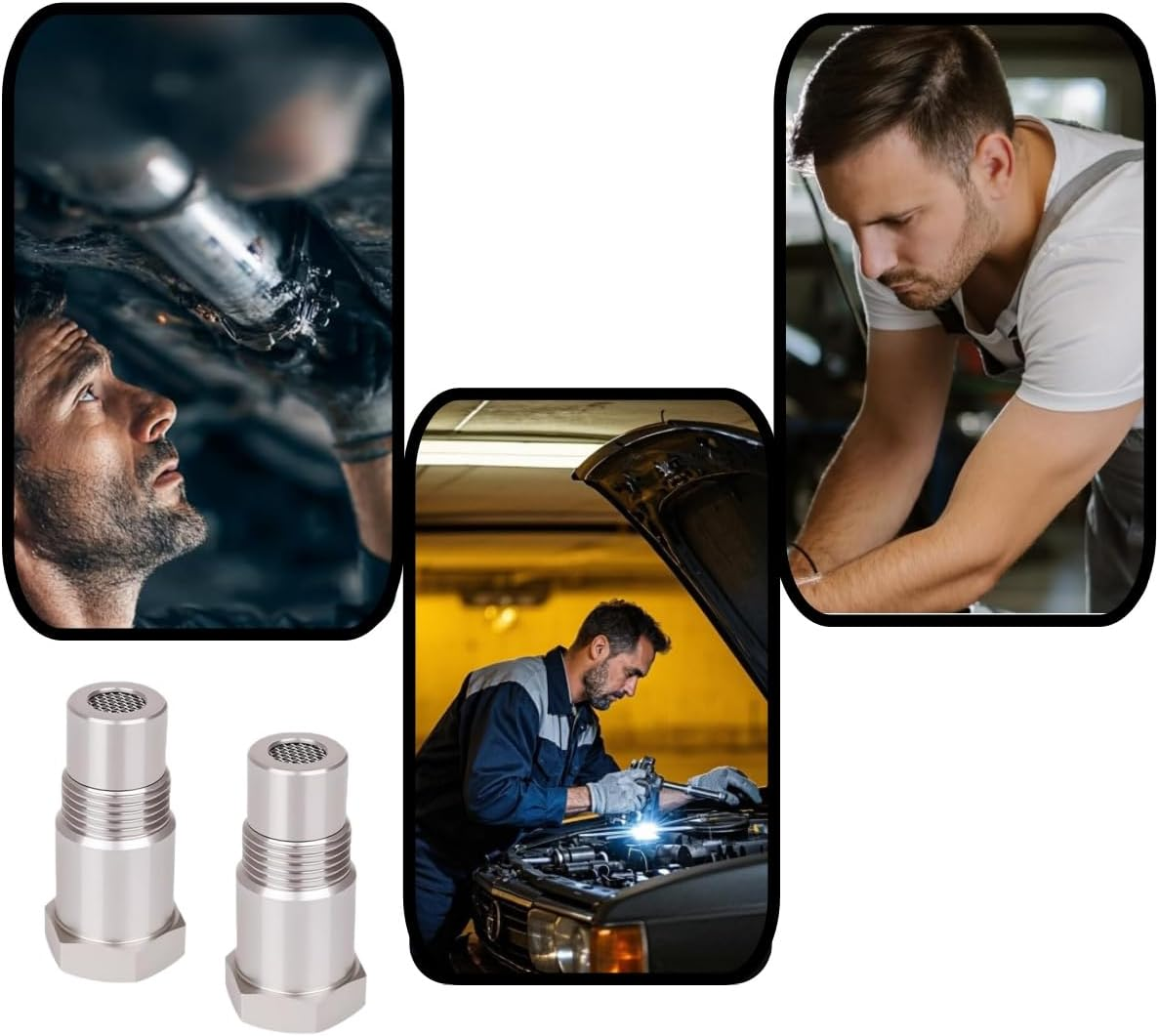 Guoguiming 2PCS M 18X1.5 Oxygen O2 Sensor Spacer Adapter, Easy Installation for Car Owners & Mechanics, Adapter - Automotive Tools Equipment, Catalytic Converter Fix Check Engine Light Accessories image number 5