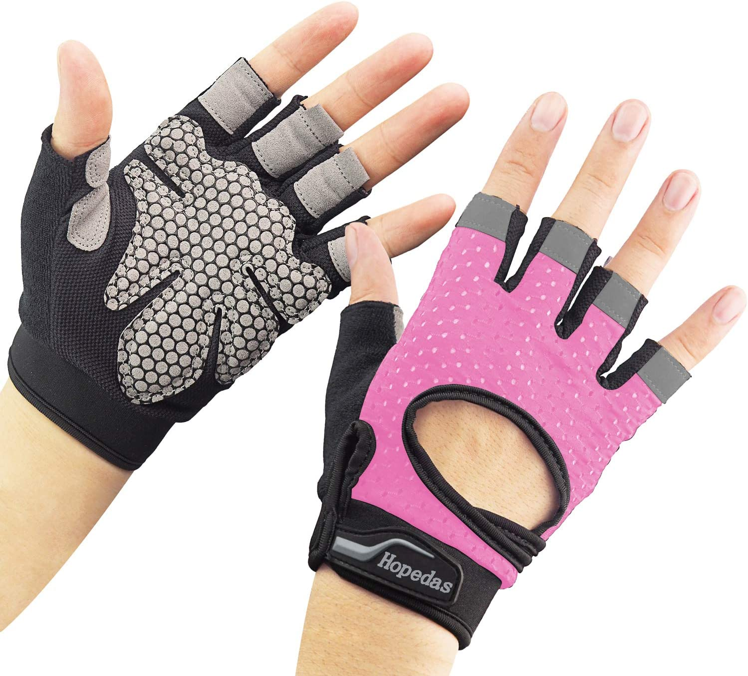 Workout Gloves Weight Lifting Gloves Palm Support Protection for Men Women, Exercise Gloves Sports for Training, Fitness, Gym, Black