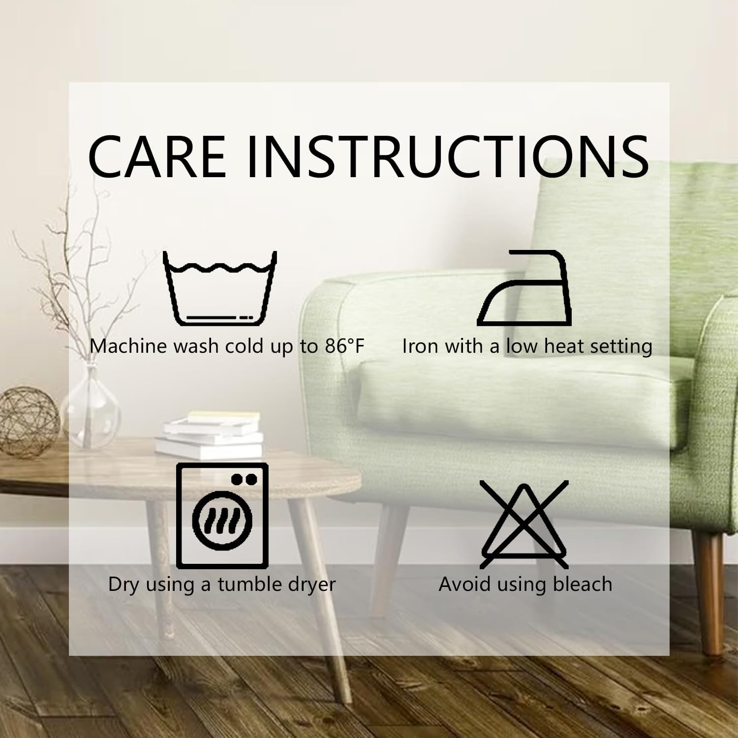 Decorative Throw Pillow Covers Set of 4, 18X18 Inch Square Cushion Covers Decoration Pillowcases Linen Cushion Case for Sofa Patio Living Room Couch Home (Flower and Bird, 45X45Cm/18X18Inch/4Pcs) image number 6