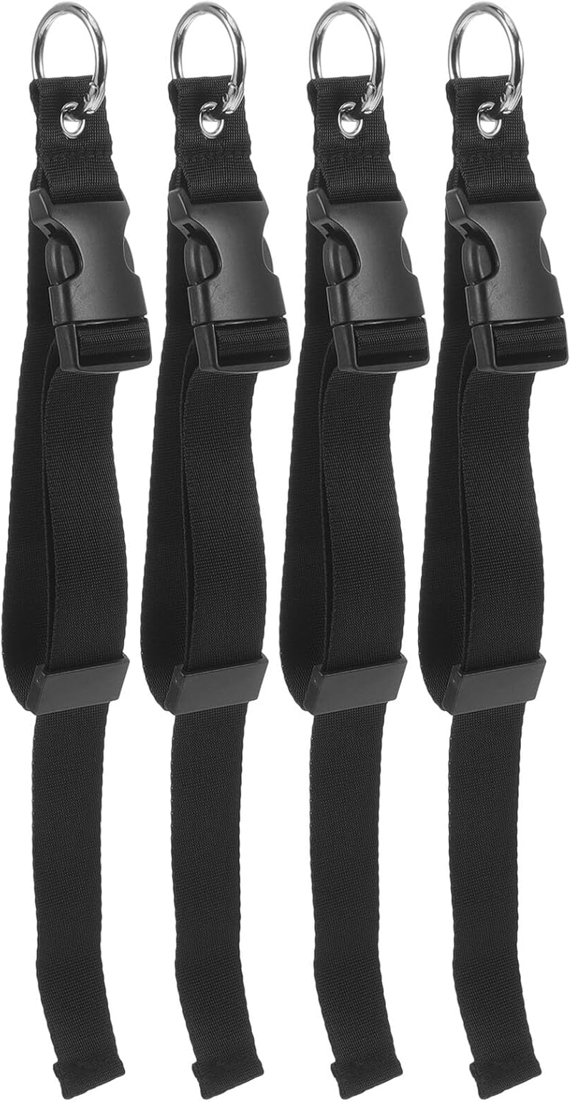 MOBUTOFU 4Pcs Travel Luggage Buckle Straps with Snap Clasp for Backpack Replacement Outdoor Packing Belt for Hiking Camping Suitcase Security and Easy Carrying image number 3