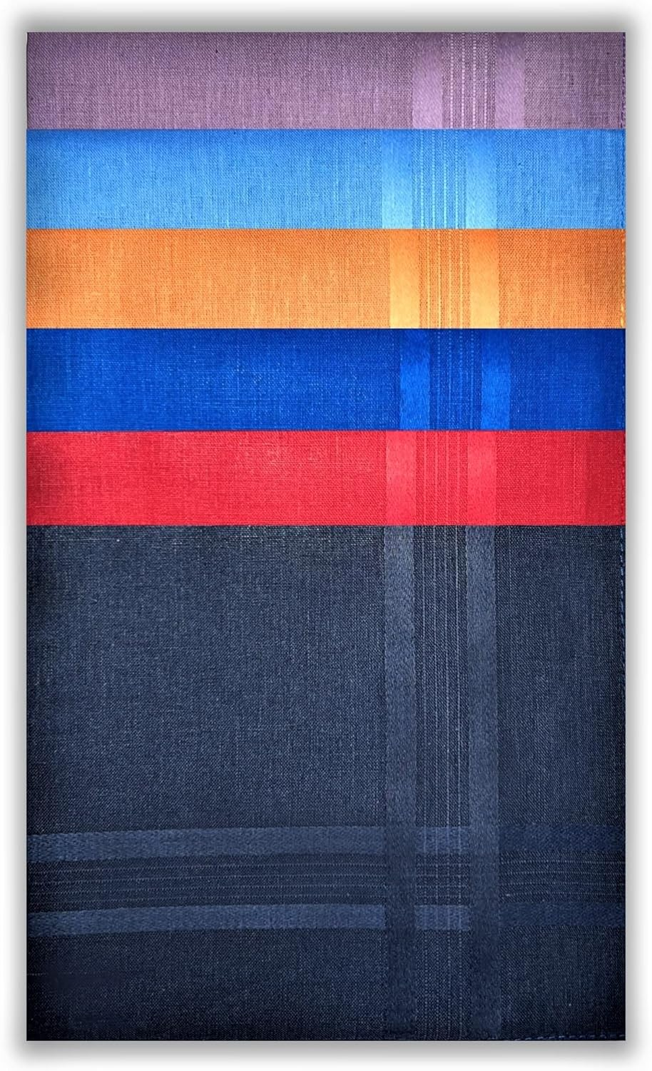 Style Square Men'S Handkerchiefs, 100% Pure Soft Cotton Handkerchief, Pattern Coloured Pocket Square Hankies, Great Gift, 43 X 43 Cm