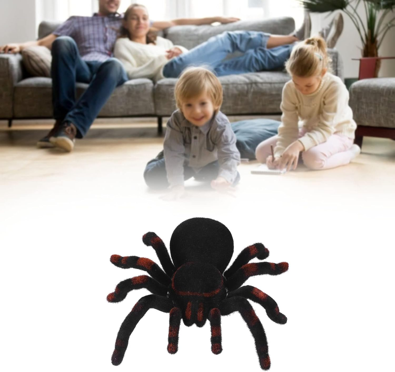 Remote Control Spider Toys, Moving Pet RC Spider Toys Realistic for Halloween for Fool Day for Birthday (781) image number 2