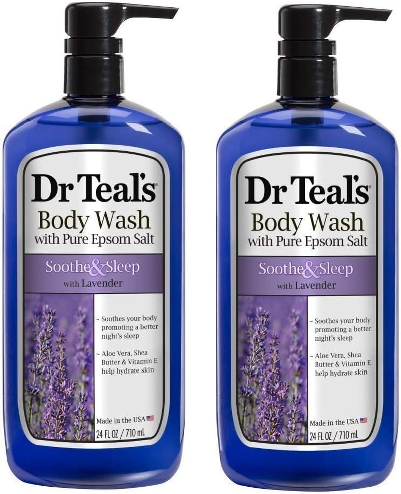 Dr Teal'S Pure Epsom Salt Body Wash Soother & Moisturize with Lavender 24 Oz (Pack of 6)