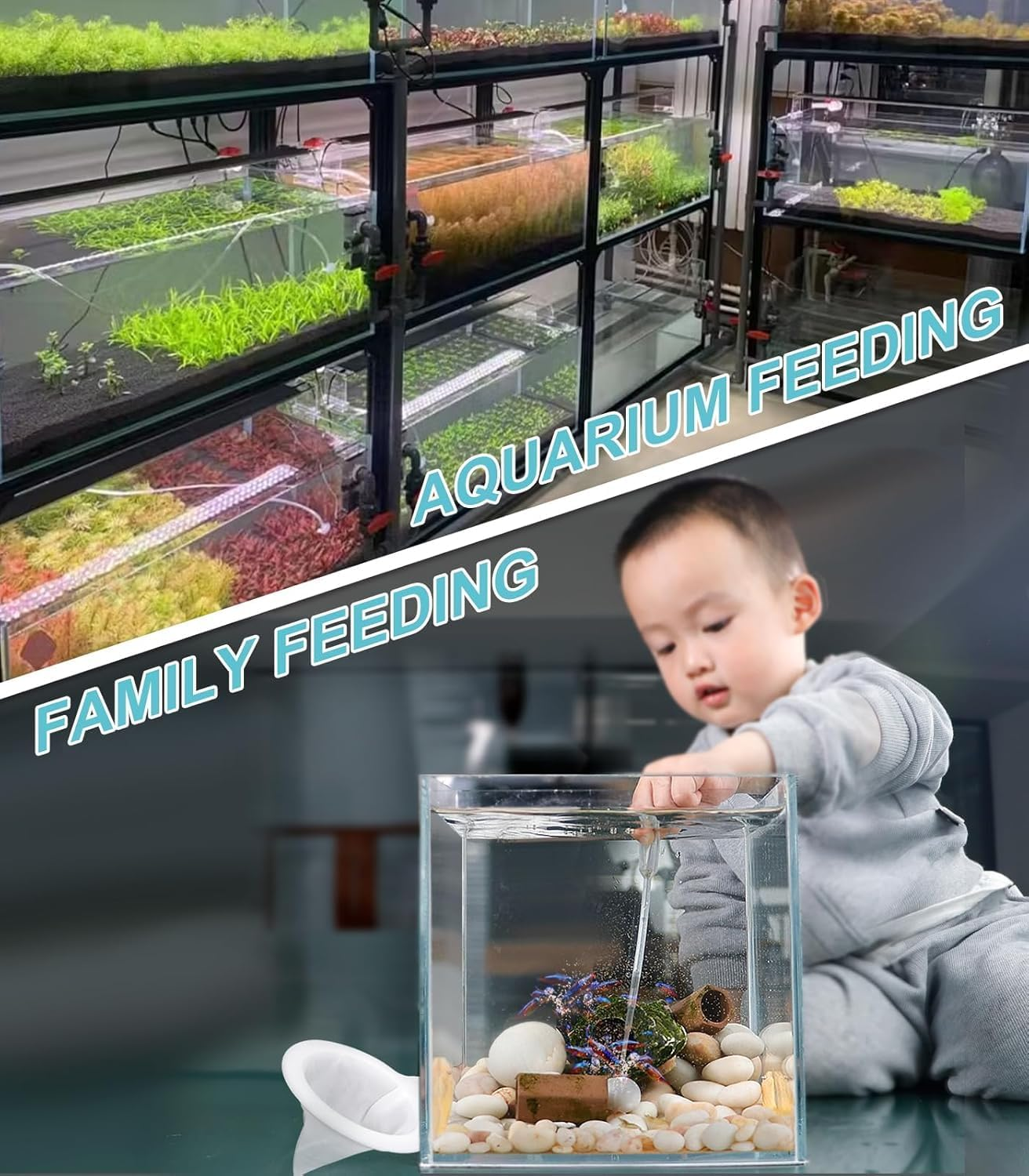 Mesh Baby Brine Shrimp Sieve, 100 Mesh 200 Mesh 400 Mesh Aquarium Sieves for Hatchery, Filter Brine Shrimp Hatchery Fry Brine Shrimp Eggs for Hatching Baby Fish Separator 6 Pack image number 2