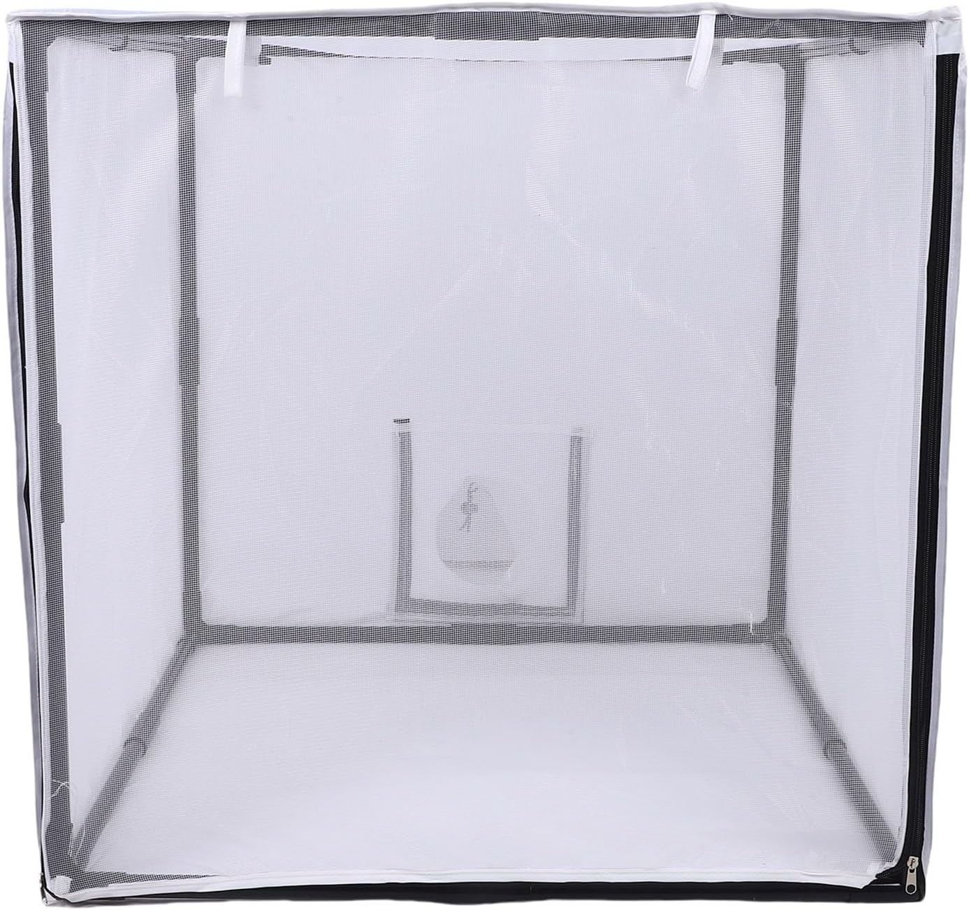 Sorandy Airbrush Paint Spray Booth, Portable Spray Paint Booth with Filter and Mesh Curtain, Mobile Detachable Painting Tent for Garage, Studio, Yard 75X75X75Cm /29.53In image number 5