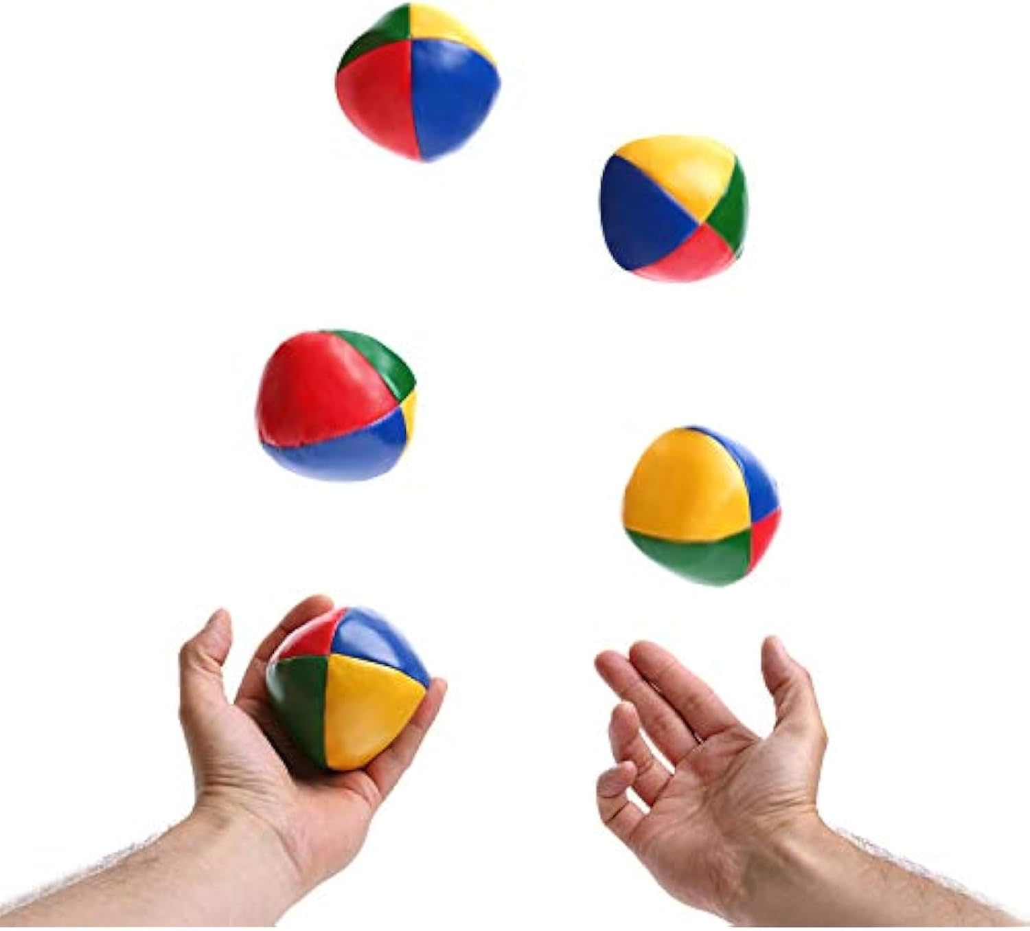 Patelai Juggling Balls Set for Beginners, Quality Mini Juggling Balls, Durable Juggle Ball Kit, Soft Easy Juggle Balls for Boys Girls and Adults, Multicolored (6 Packs) image number 2