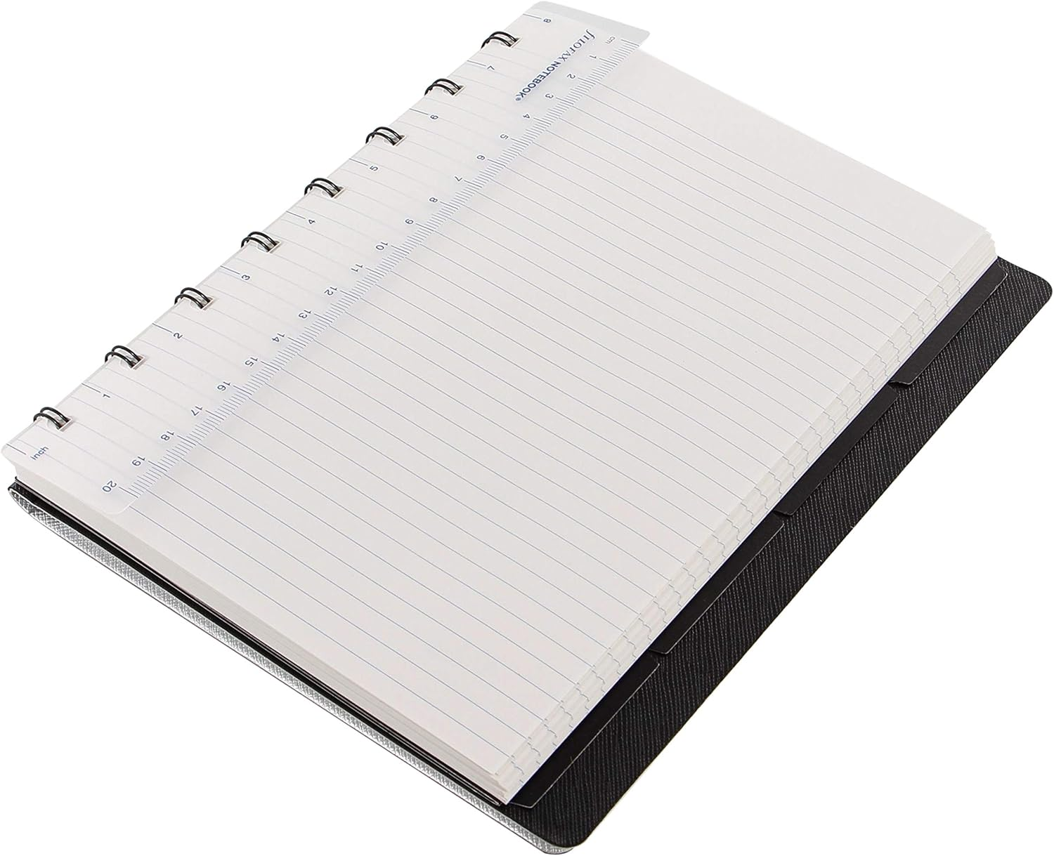 Filofax Saffiano A5 Refillable Notebook - Silver