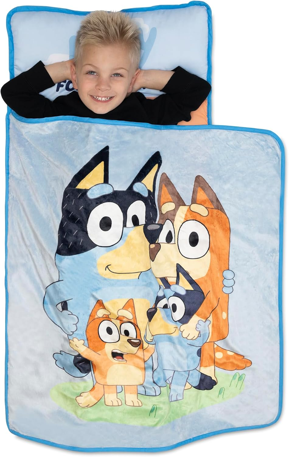 Bluey Kids Nap-Mat Set &ndash; Includes Pillow and Fleece Blanket &ndash; Great for Boys or Girls Napping during Daycare or Preschool - Fits Toddlers and Young Children image number 2