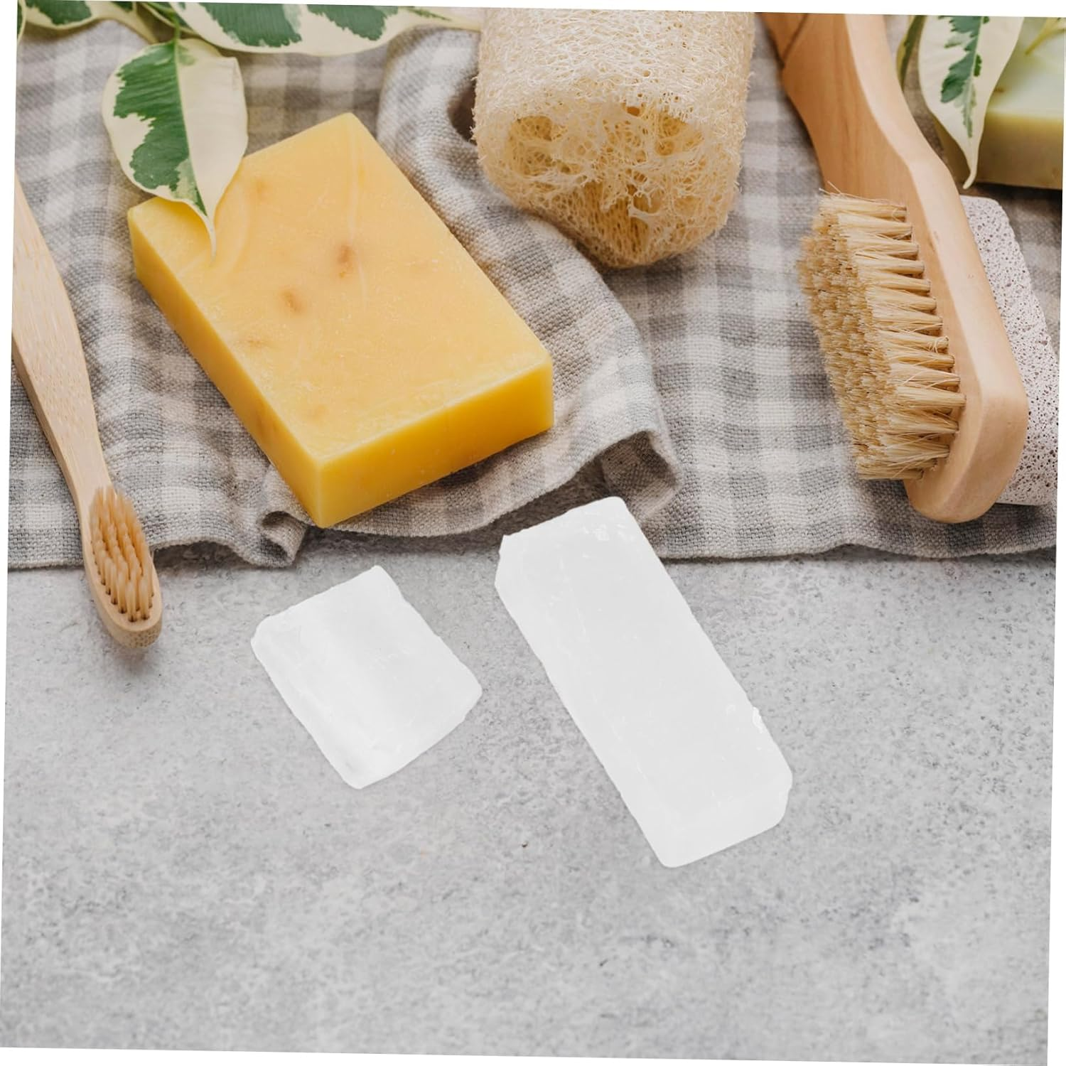 Angoily 1Bag Handmade Soap Base Soap for DIY Exfoliating Refreshing Skin Scrub Melt Pour image number 3