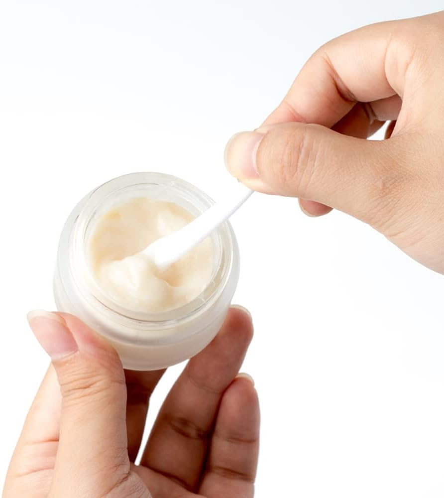 Wocpvm 20 Ml Cream Container Empty Glass Jar Matte Clear Glass Jar Ointment Jar Clear Glass Cosmetic Jar Clear Jar with Cream Spoon and Liner for Cream, Cosmetics, Lotion (Pack of 6) image number 4