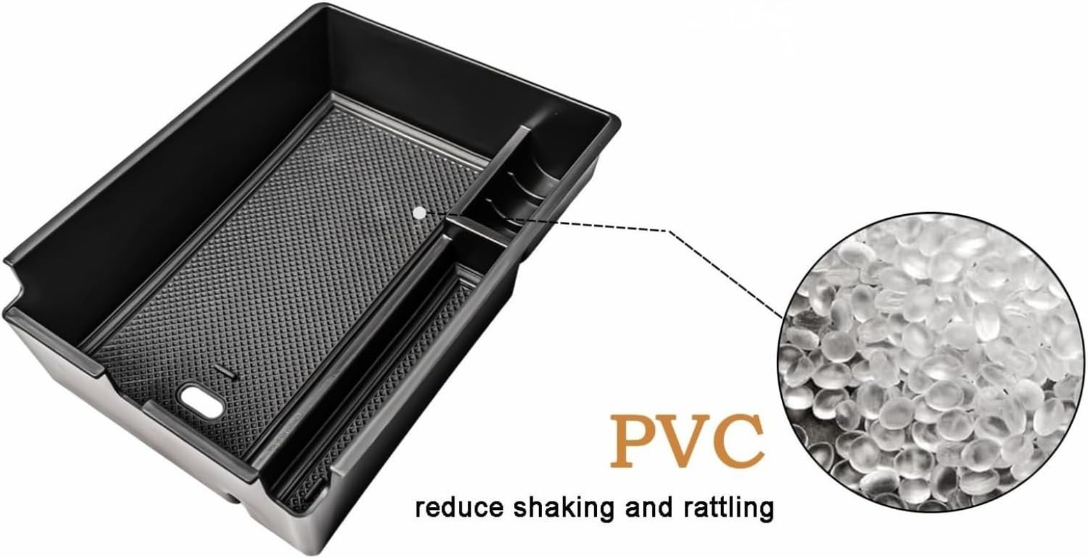 Center Console Organizer for 2023-2026 Kia Sportage Hybrid/Plug-In Hybrid Interior Organizer Center Console Holder Tray Armrest Storage Box with Non-Slip Silicone Mats Sportage23 image number 4