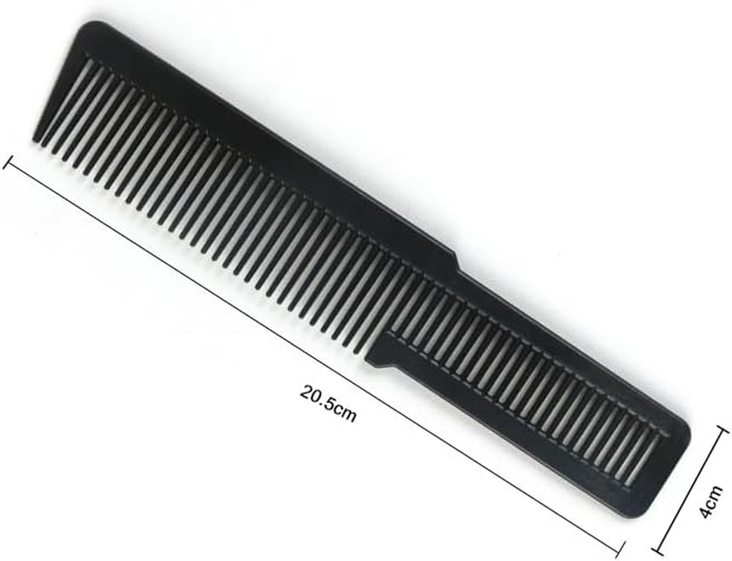 6 Pcs Hair Cutting Comb Professional Styling Comb Barber Styling Hair Comb Clipper Cutting Comb for Stylists and Barbers (Black, Pink) image number 3