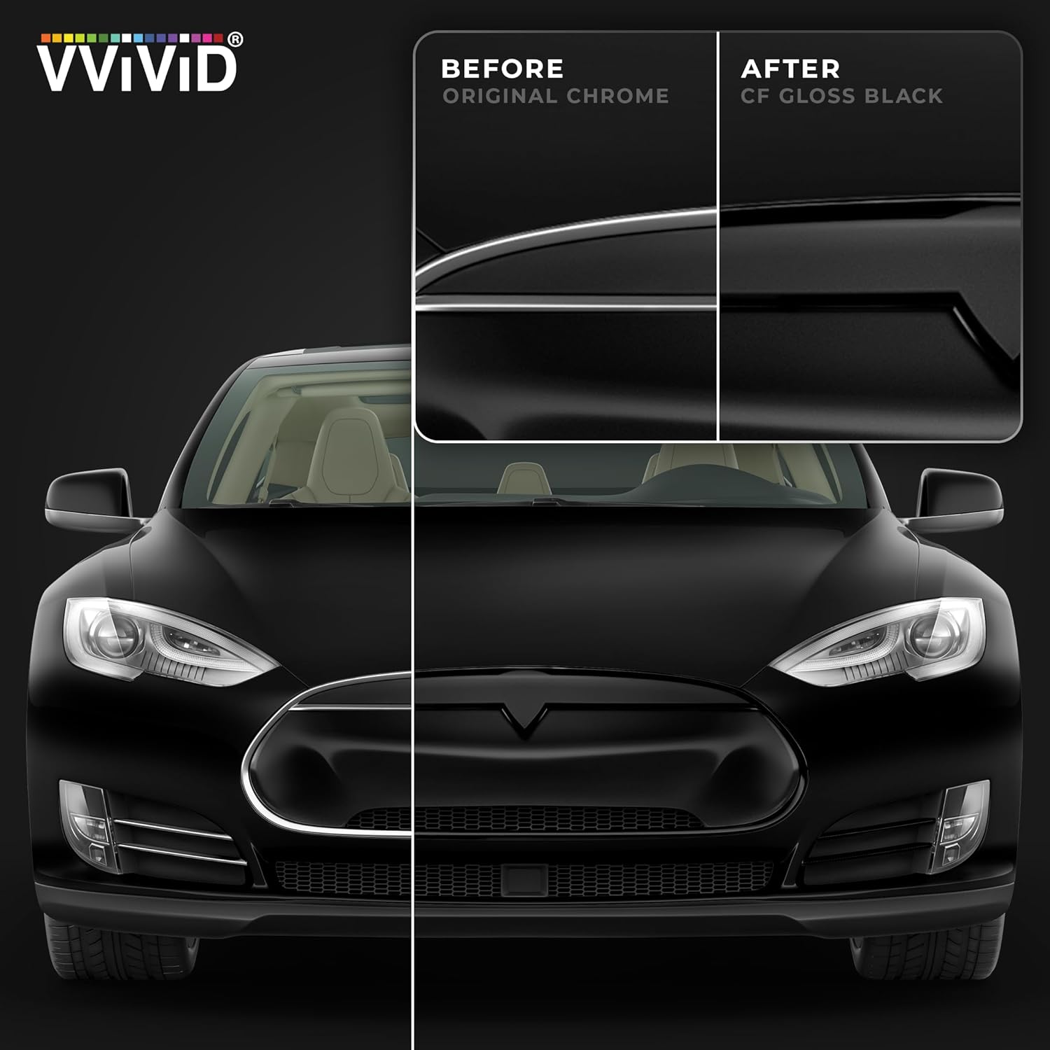 Colorfusion PPF by Vvivid, Gloss Black Dry Apply PPF Tape Roll 2" X 25Ft