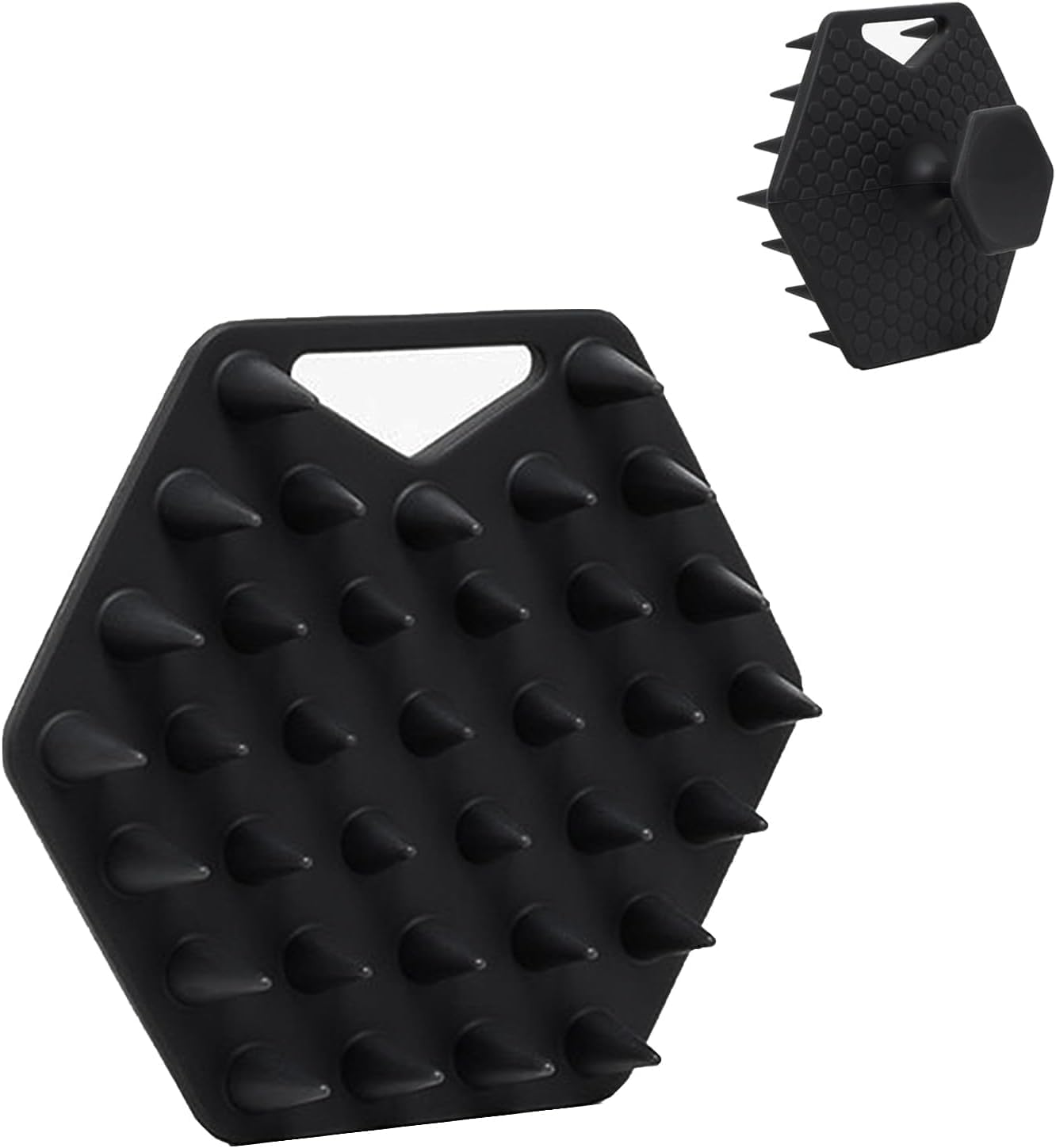 Scalp Massager Shampoo Brush Soft Silicone Scalp Scrubber for Hair Growth Scalp Exfoliator Brush for Dandruff Removal，Shower Hair Brush for Women Men Kids image number 5